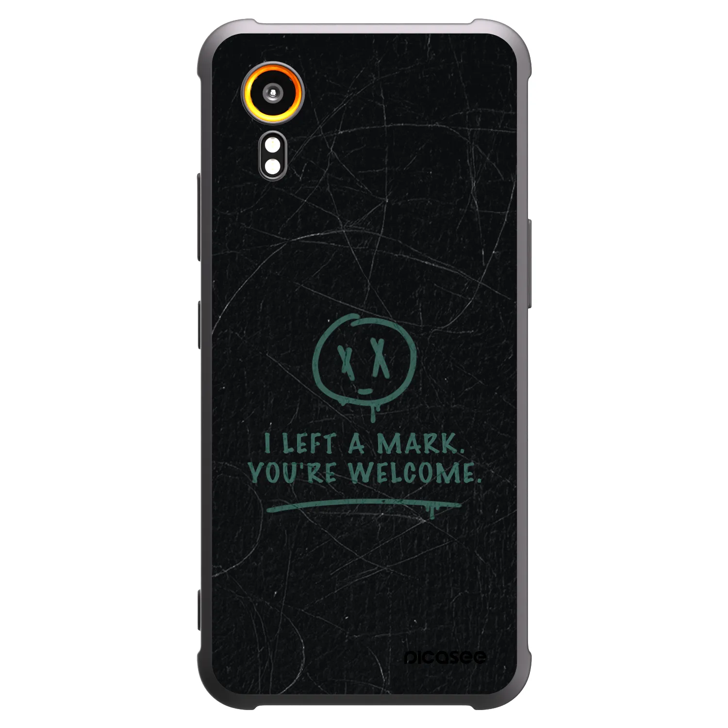 Picasee crna silikonska maskica za Samsung Galaxy Xcover 7 - LEFT A MARK