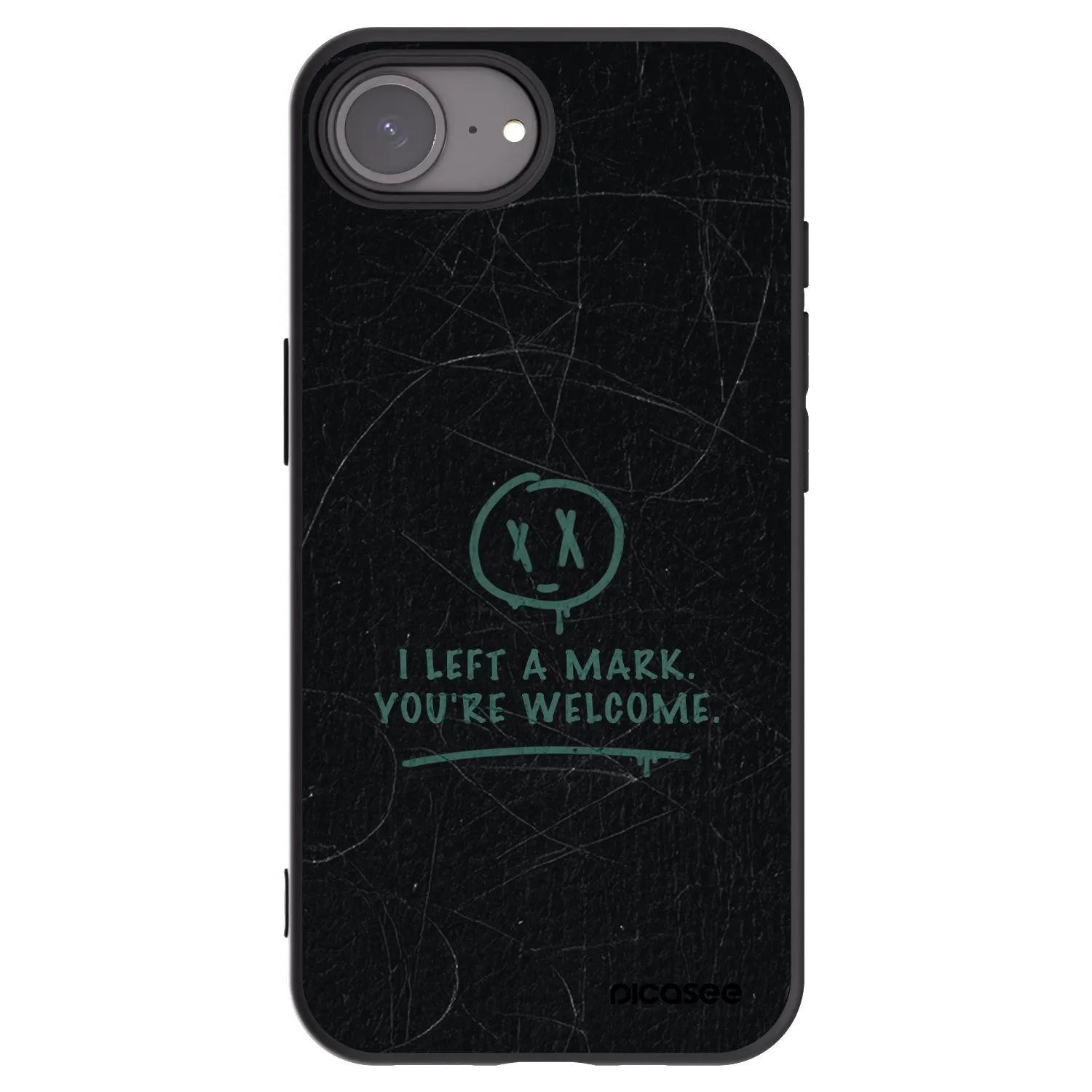 Picasee crna silikonska maskica za Apple iPhone 17e - LEFT A MARK