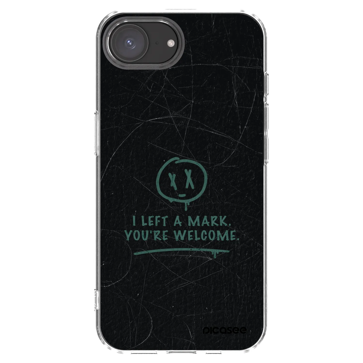 Picasee silikonska prozirna maskica za Apple iPhone 17e - LEFT A MARK