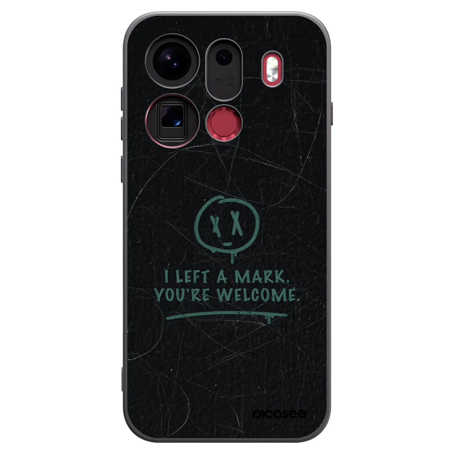 Picasee crna silikonska maskica za OPPO Find X9 Pro - LEFT A MARK