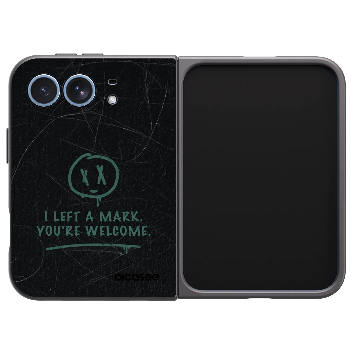 Picasee crna silikonska maskica za Apple iPhone Ultra - LEFT A MARK