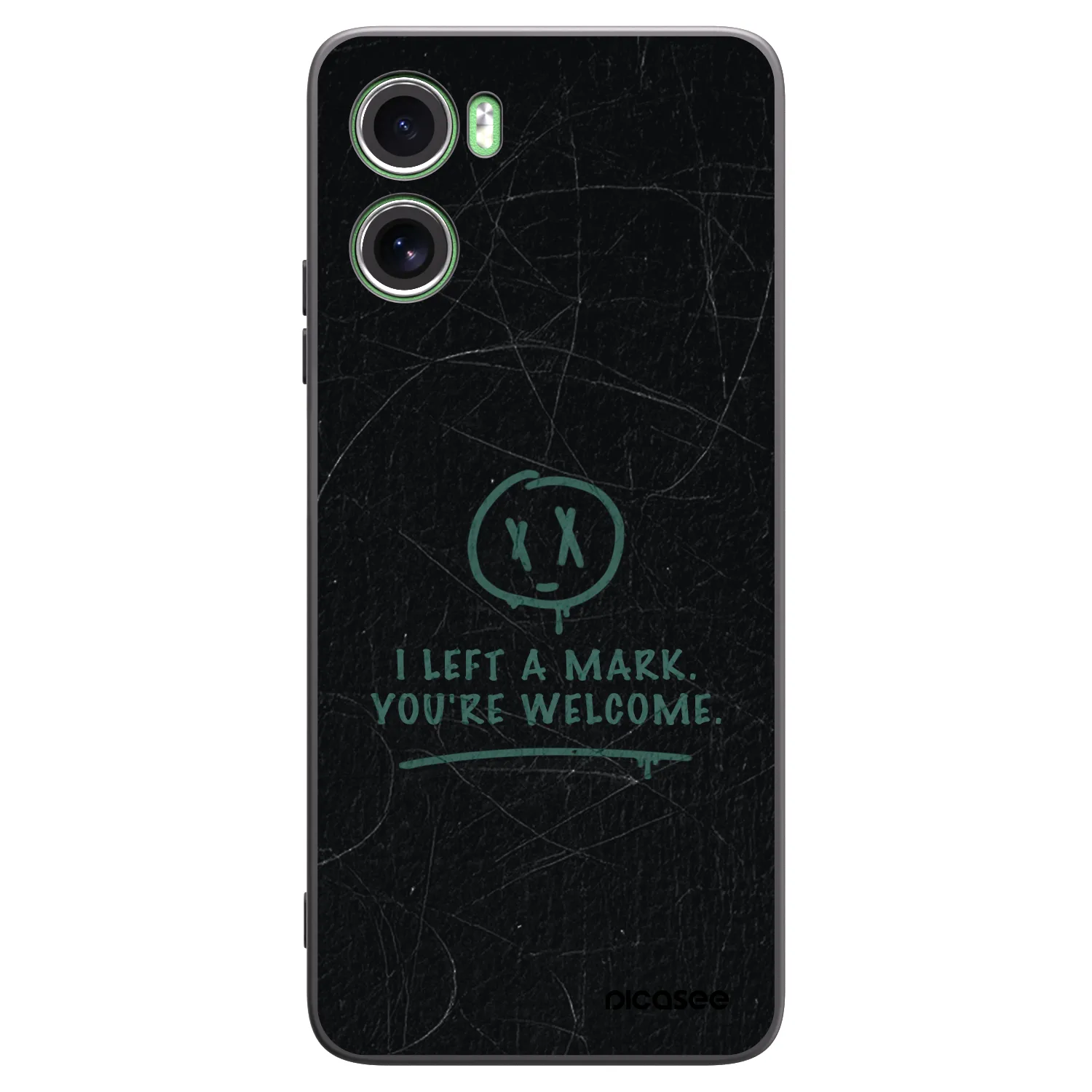 Picasee crna silikonska maskica za Motorola Moto G06 - LEFT A MARK