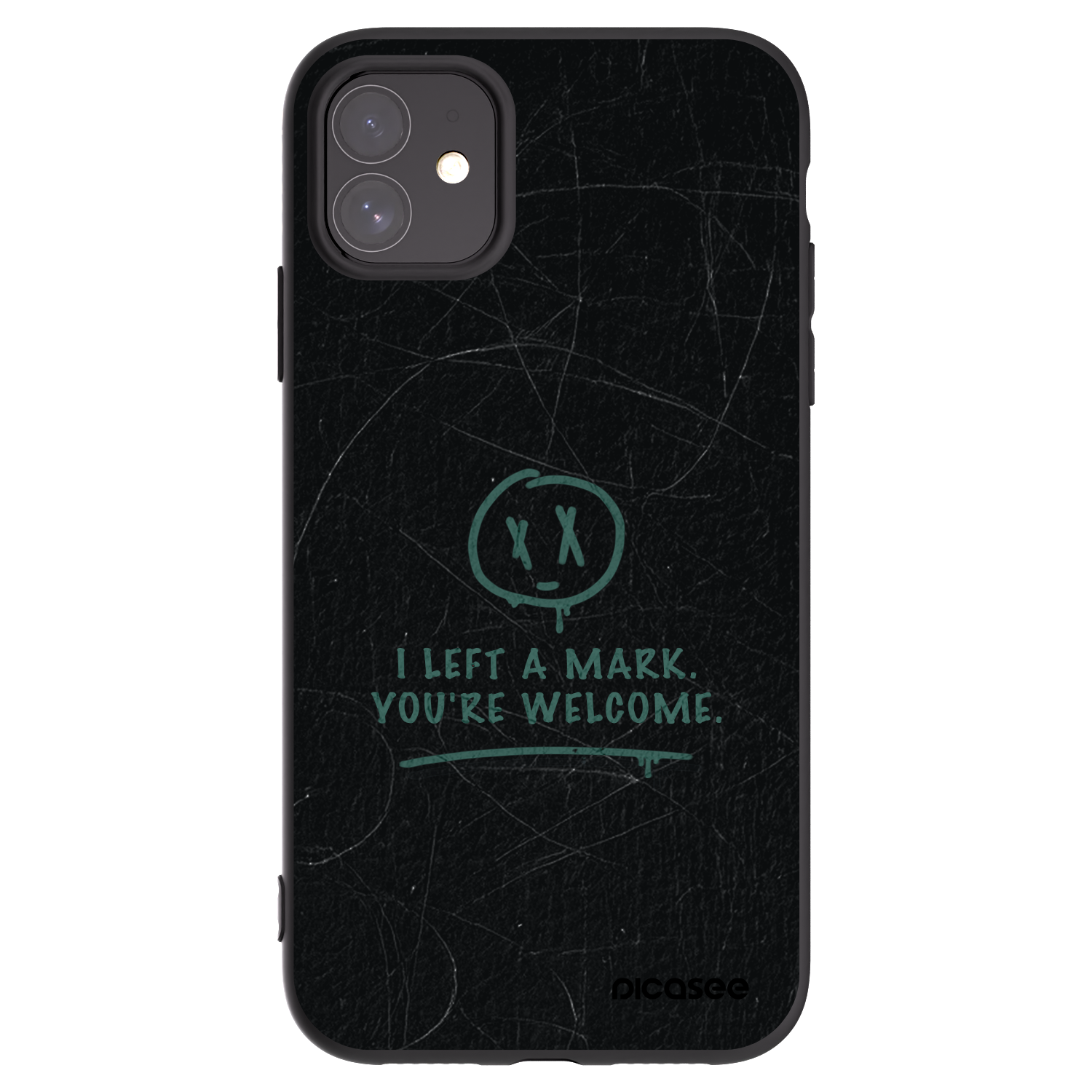 Picasee crna silikonska maskica za Apple iPhone 11 - LEFT A MARK