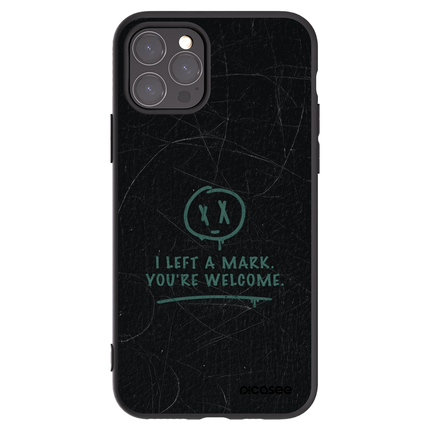 Picasee crna silikonska maskica za Apple iPhone 11 Pro - LEFT A MARK