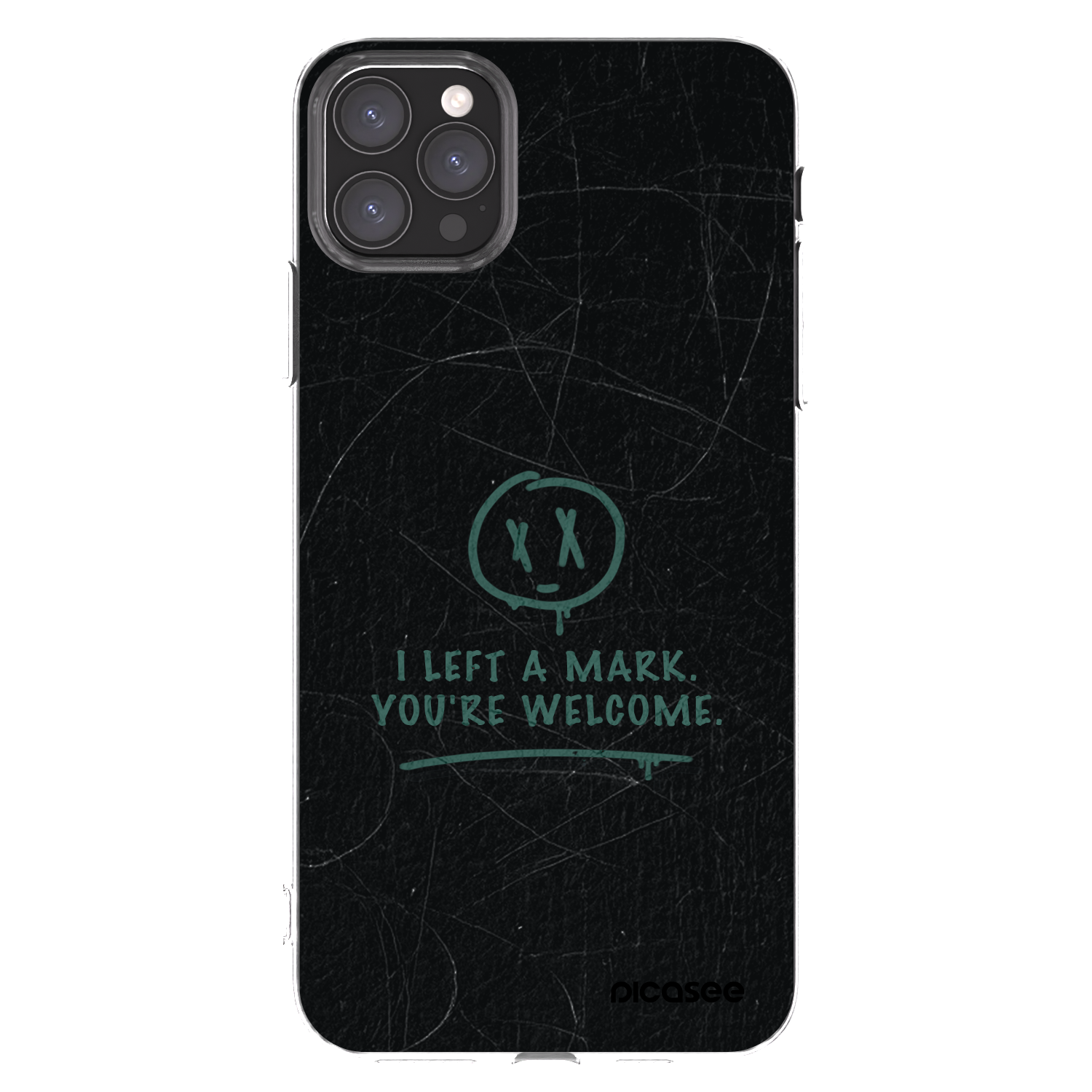 Picasee silikonska prozirna maskica za Apple iPhone 11 Pro Max - LEFT A MARK