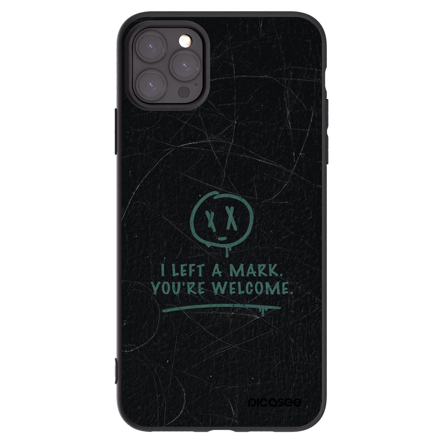 Picasee crna silikonska maskica za Apple iPhone 11 Pro Max - LEFT A MARK
