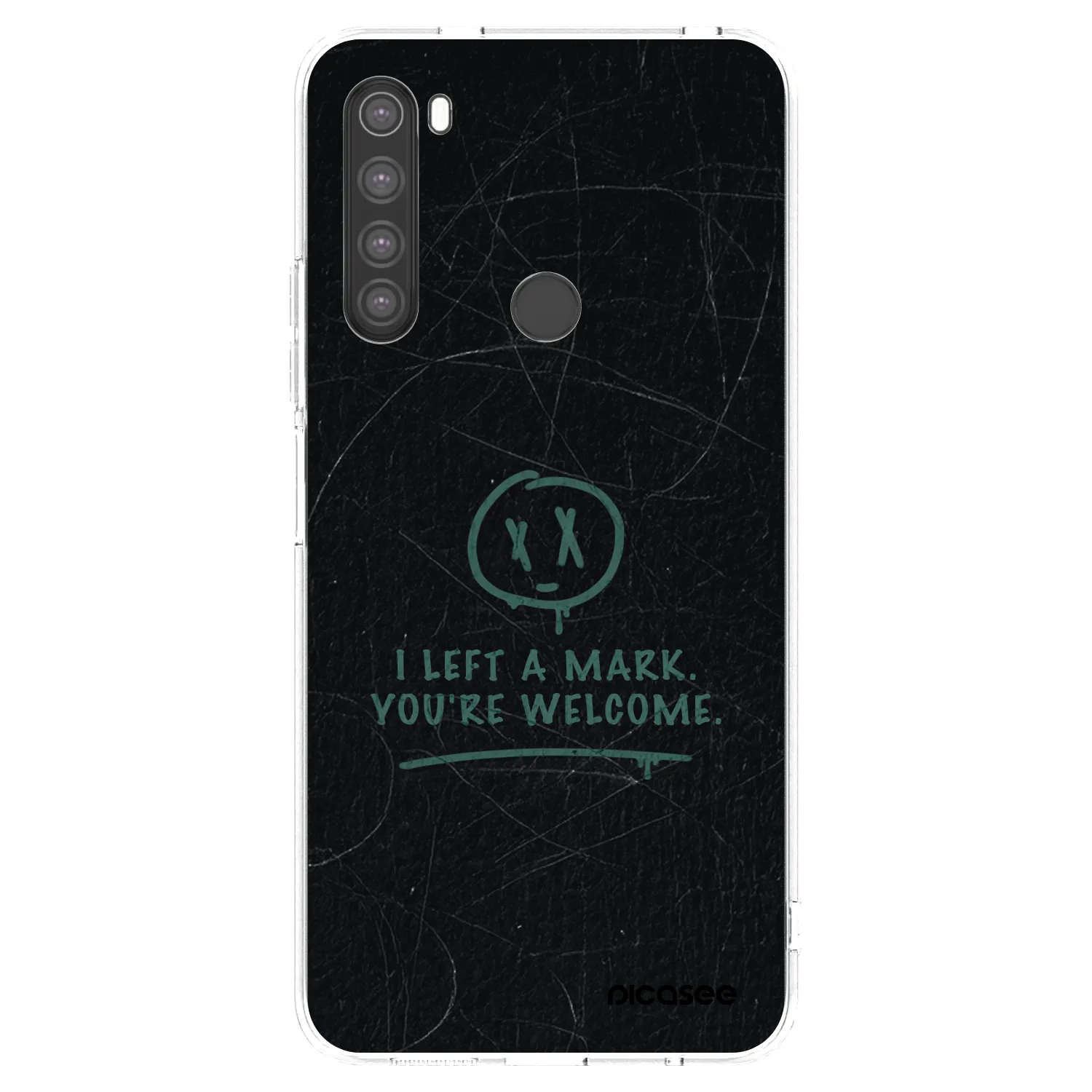 Picasee silikonska prozirna maskica za Xiaomi Redmi Note 8 - LEFT A MARK