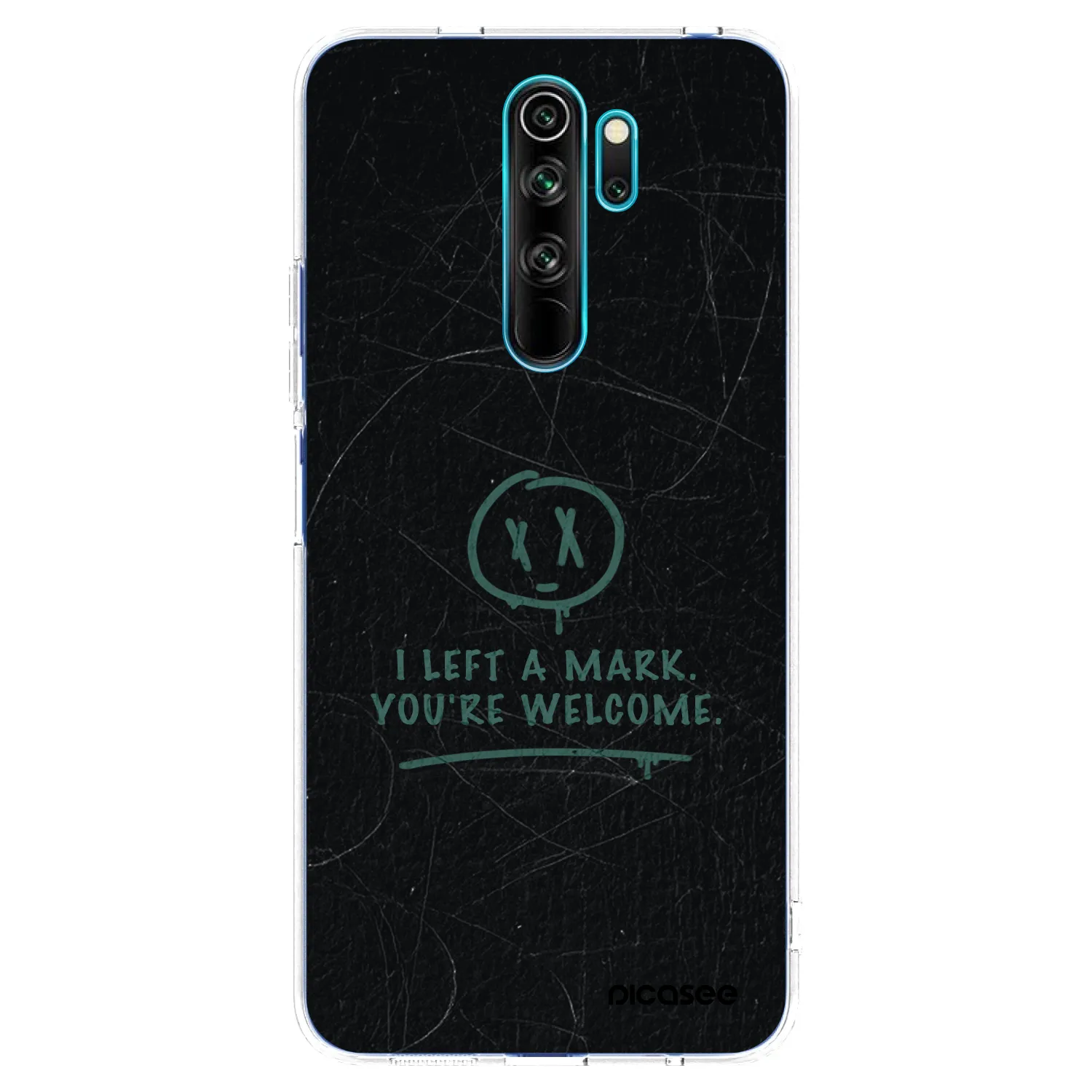 Picasee silikonska prozirna maskica za Xiaomi Redmi Note 8 Pro - LEFT A MARK