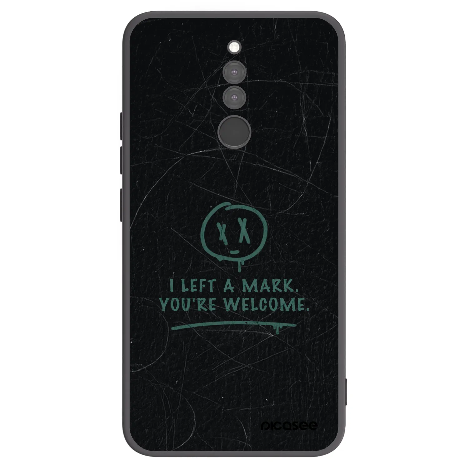 Picasee crna silikonska maskica za Xiaomi Redmi 8 - LEFT A MARK