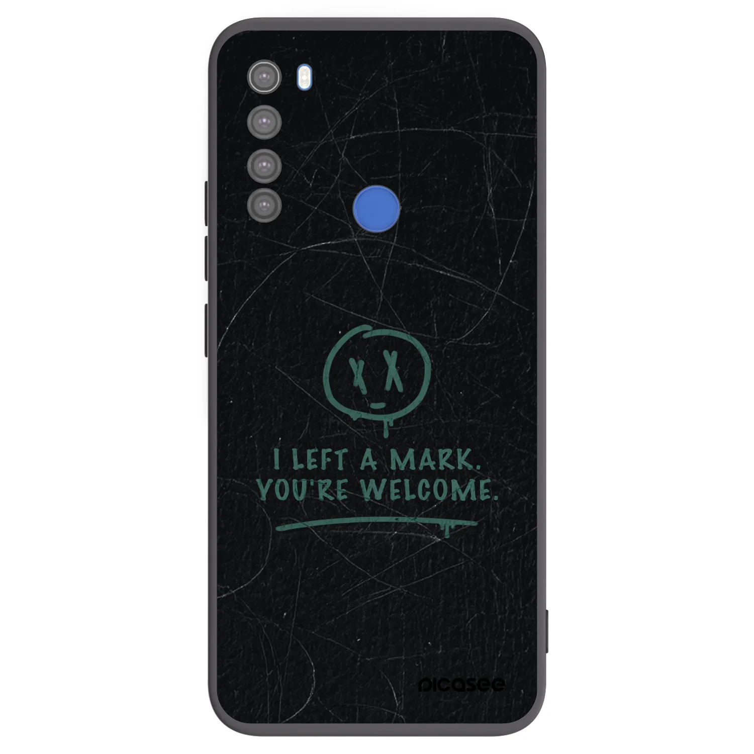 Picasee crna silikonska maskica za Xiaomi Redmi Note 8T - LEFT A MARK