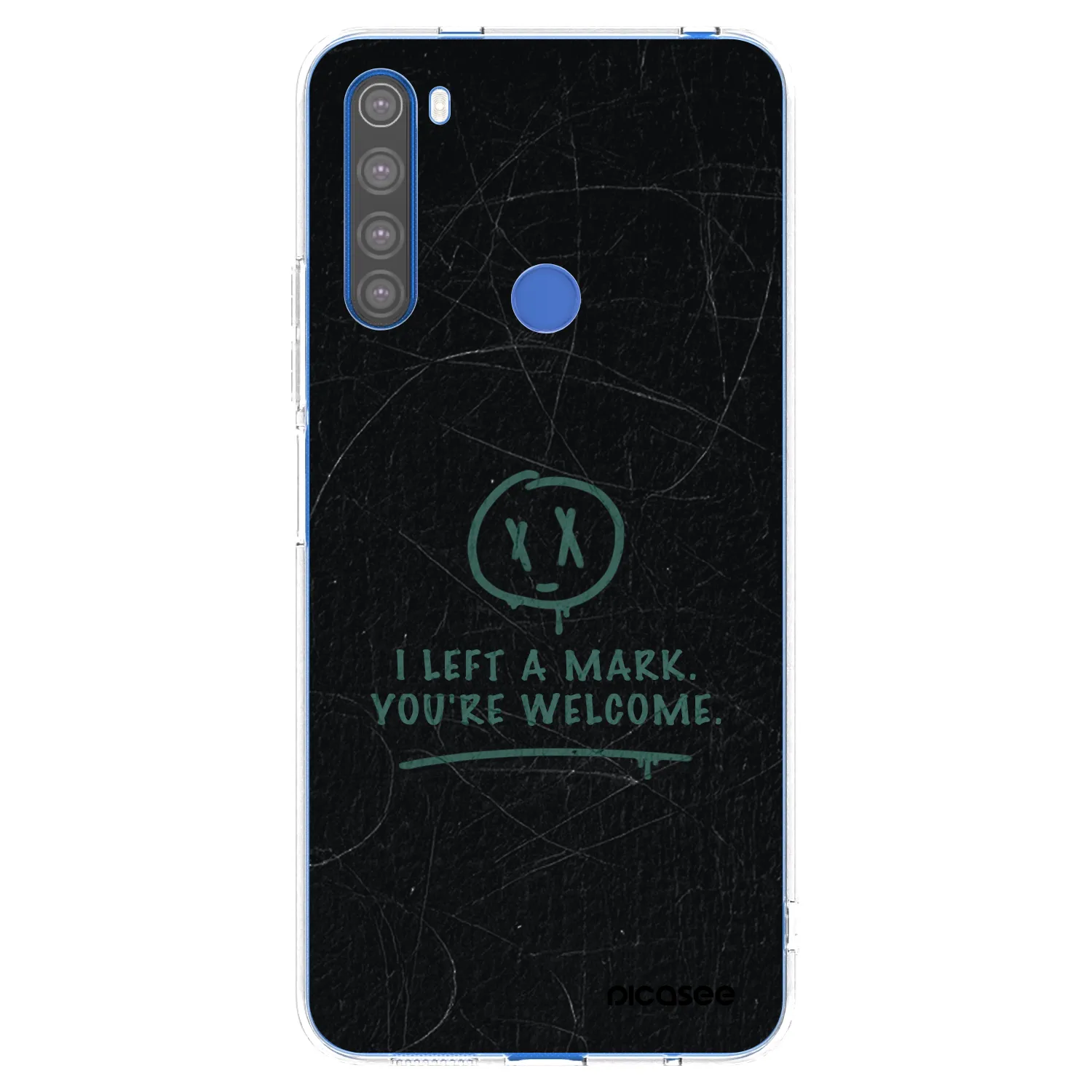 Picasee silikonska prozirna maskica za Xiaomi Redmi Note 8T - LEFT A MARK