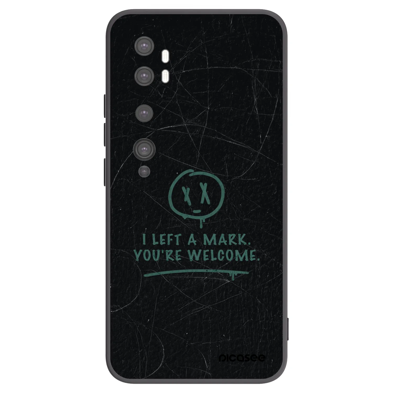Picasee crna silikonska maskica za Xiaomi Mi Note 10 (Pro) - LEFT A MARK
