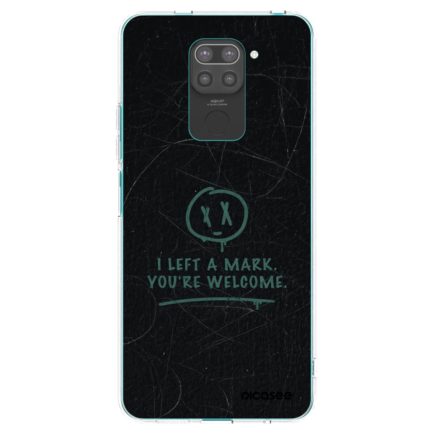 Picasee crna silikonska maskica za Xiaomi Redmi Note 9 - LEFT A MARK