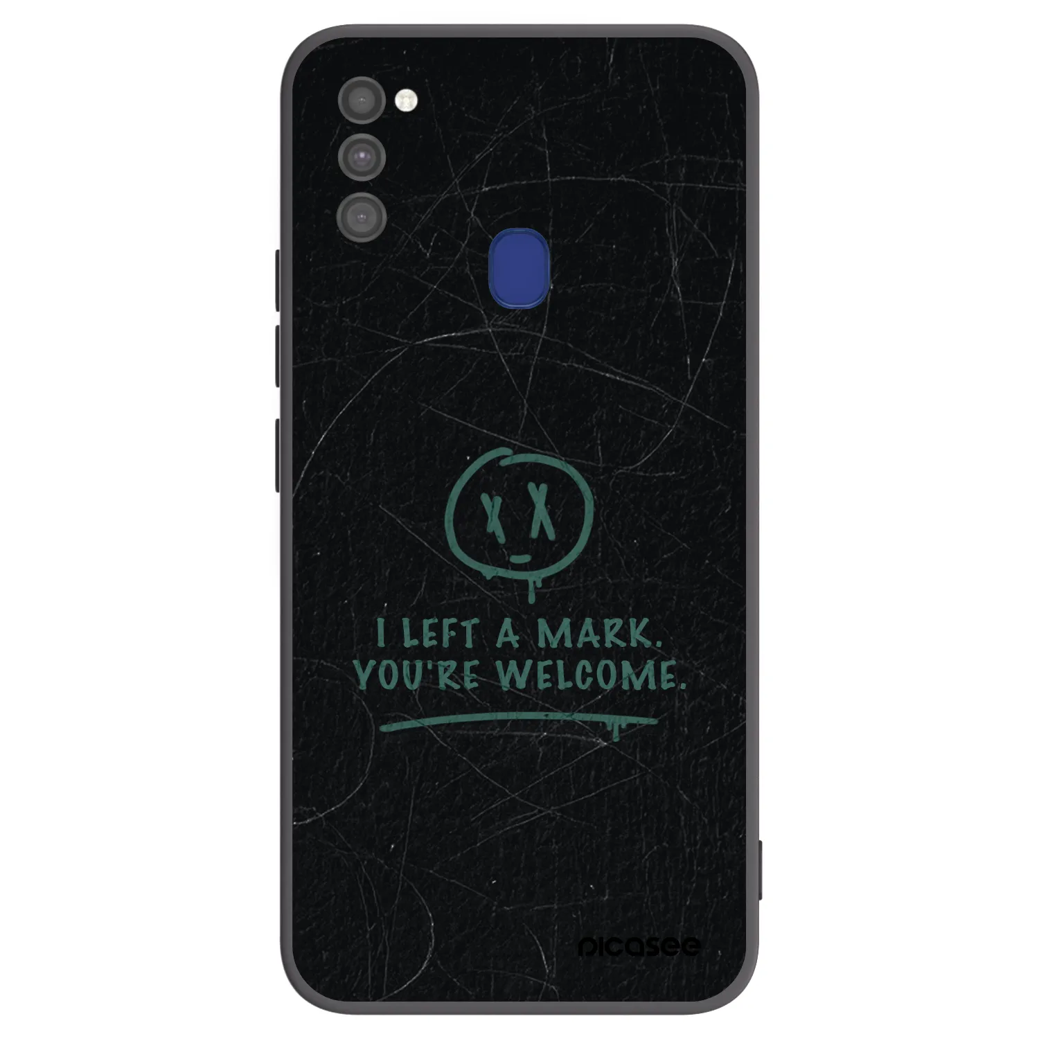 Picasee crna silikonska maskica za Samsung Galaxy M21 M215F - LEFT A MARK