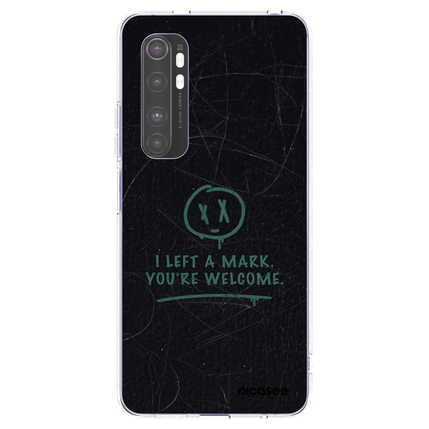 Picasee silikonska prozirna maskica za Xiaomi Mi Note 10 Lite - LEFT A MARK