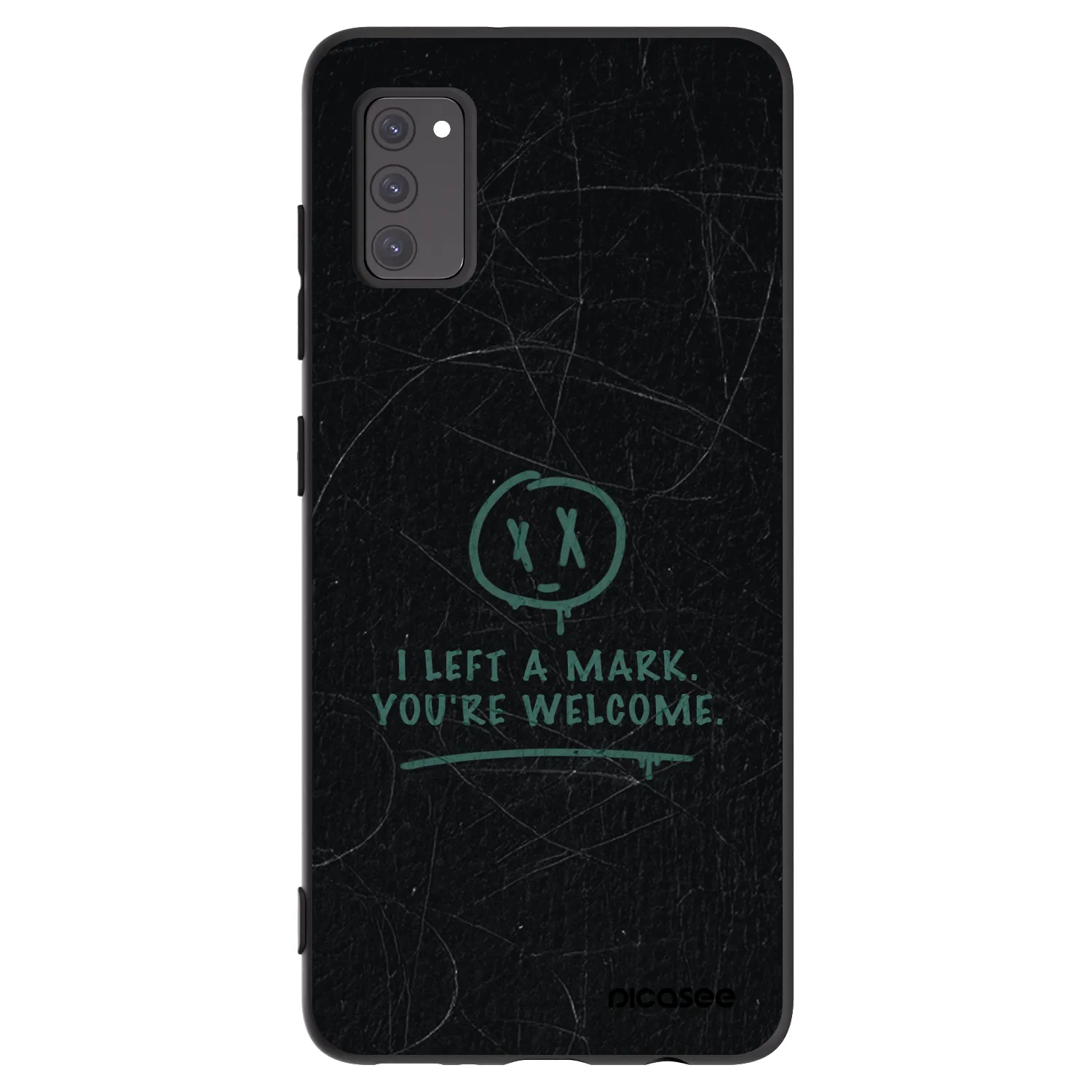 Picasee crna silikonska maskica za Samsung Galaxy A41 A415F - LEFT A MARK