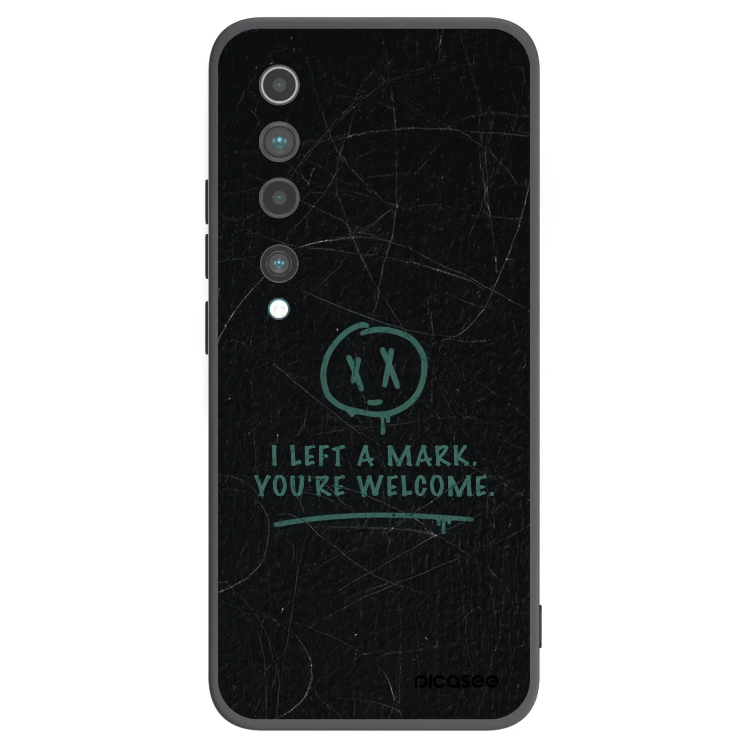 Picasee crna silikonska maskica za Xiaomi Mi 10 - LEFT A MARK