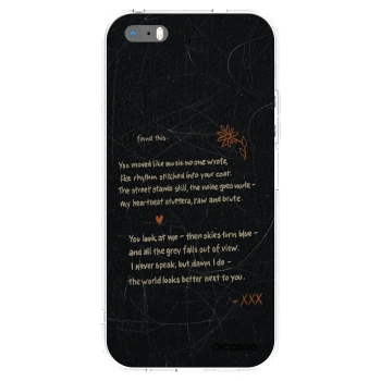 Picasee silikonska prozirna maskica za Apple iPhone 5/5S/SE - POET