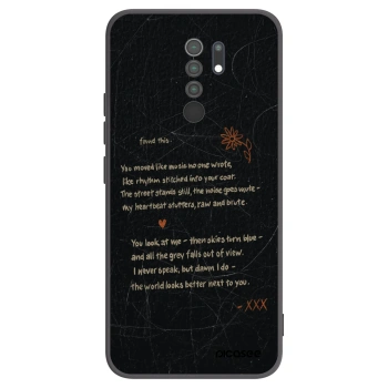 Picasee crna silikonska maskica za Xiaomi Redmi 9 - POET