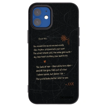 Picasee crna silikonska maskica za Apple iPhone 12 mini - POET