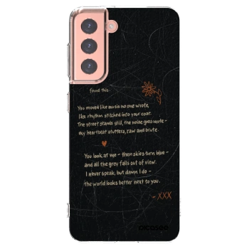 Picasee silikonska prozirna maskica za Samsung Galaxy S21 5G G991B - POET