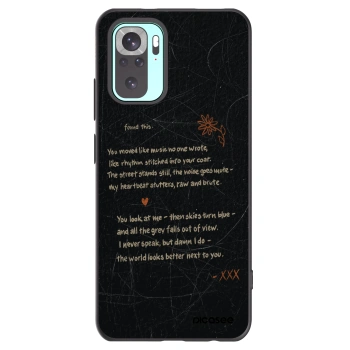 Picasee crna silikonska maskica za Xiaomi Redmi Note 10 Pro - POET
