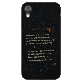 Picasee crna silikonska maskica za Apple iPhone XR - POET