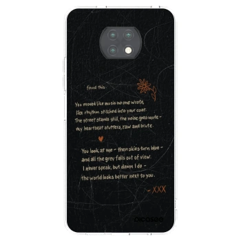 Picasee silikonska prozirna maskica za Xiaomi Redmi Note 9T - POET