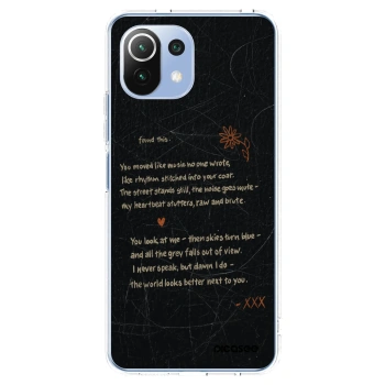 Picasee silikonska prozirna maskica za Xiaomi 11 Lite 5G NE - POET