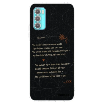 Picasee silikonska prozirna maskica za Motorola Moto G60 - POET