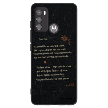 Picasee crna silikonska maskica za Motorola Moto G60 - POET