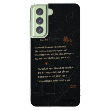 Picasee silikonska prozirna maskica za Samsung Galaxy S21 FE 5G - POET