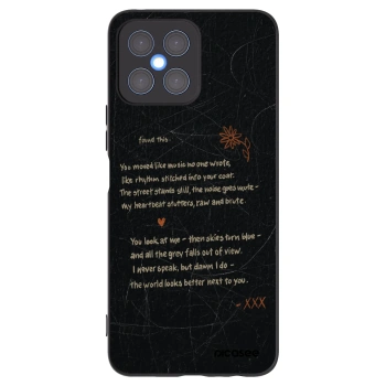 Picasee crna silikonska maskica za Honor X8 4G - POET