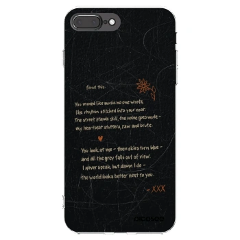 Picasee silikonska prozirna maskica za Apple iPhone 8 Plus - POET
