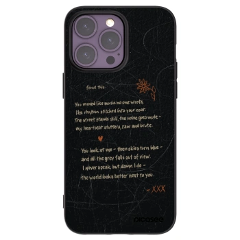 Picasee crna silikonska maskica za Apple iPhone 14 Pro Max - POET
