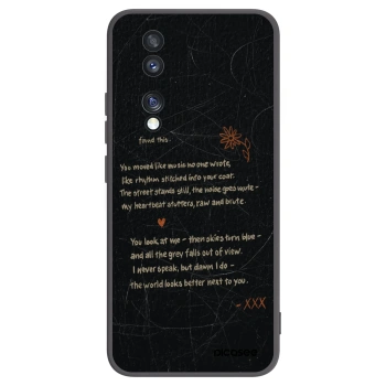 Picasee crna silikonska maskica za Honor 70 - POET