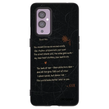 Picasee crna silikonska maskica za OnePlus 9 - POET