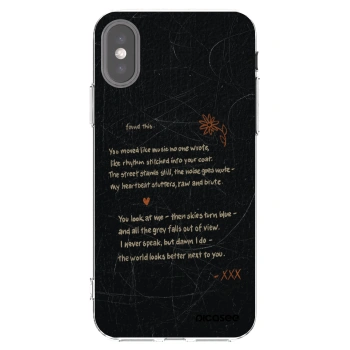 Picasee silikonska prozirna maskica za Apple iPhone X/XS - POET
