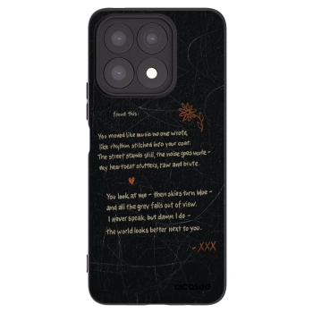 Picasee crna silikonska maskica za Honor X8a - POET
