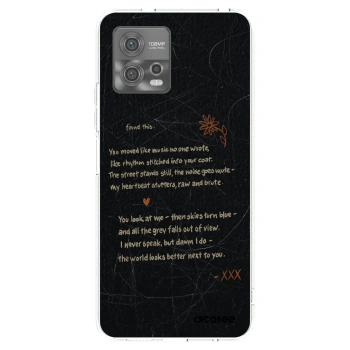 Picasee silikonska prozirna maskica za Motorola Moto G72 - POET