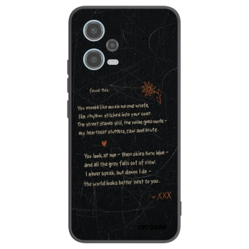 Picasee crna silikonska maskica za Xiaomi Redmi Note 12 5G - POET