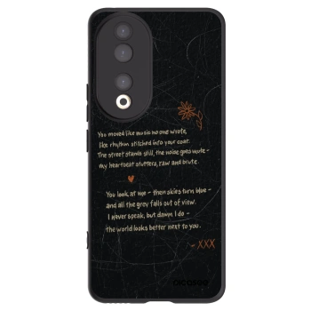 Picasee crna silikonska maskica za Honor 90 5G - POET