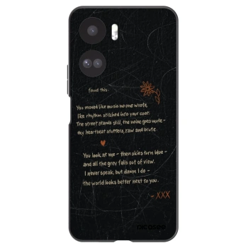 Picasee crna silikonska maskica za Honor 90 Lite 5G - POET
