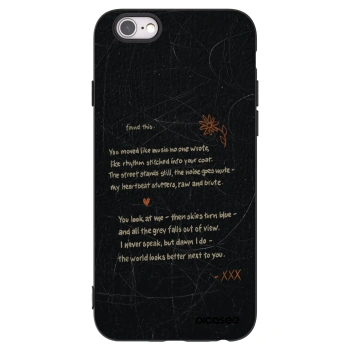 Picasee crna silikonska maskica za Apple iPhone 6/6S - POET