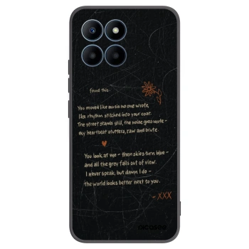 Picasee crna silikonska maskica za Honor 70 Lite - POET