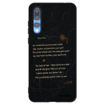 Picasee crna silikonska maskica za Huawei P20 Pro - POET