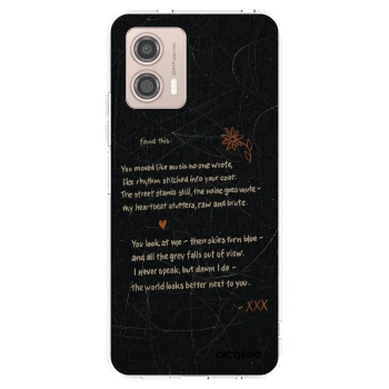 Picasee silikonska prozirna maskica za Motorola Moto G53 5G - POET
