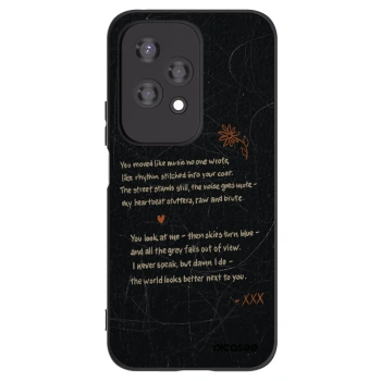 Picasee crna silikonska maskica za Honor 200 Lite - POET