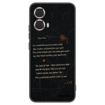Picasee crna silikonska maskica za Motorola Moto G85 - POET