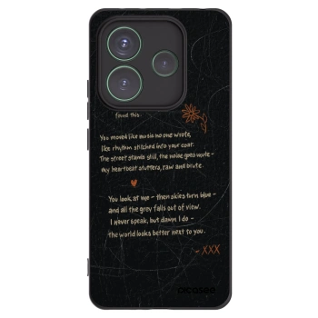 Picasee crna silikonska maskica za Xiaomi Redmi Note 14 5G - POET